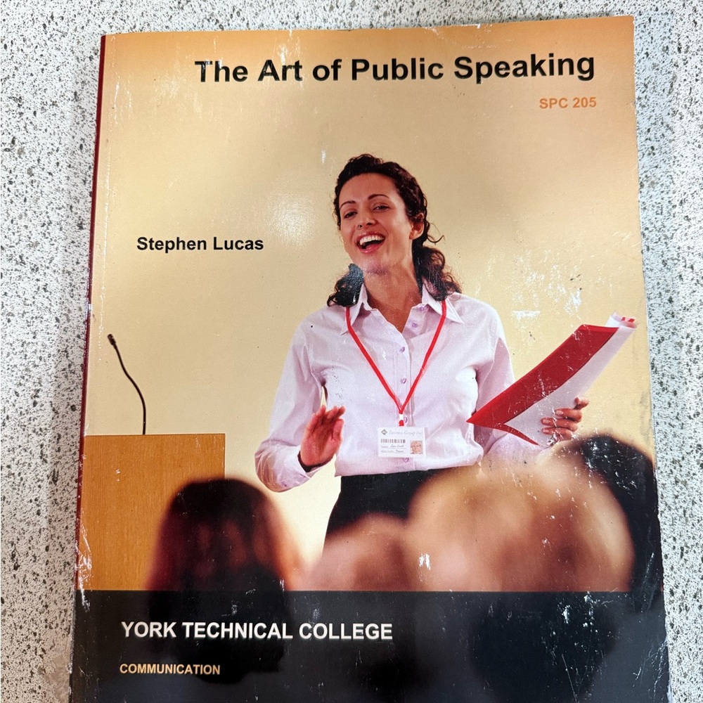 The Art of Public Speaking Textbook by Stephen Lucas